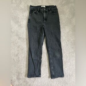 Abercrombie & Fitch Women's Black Straight Leg Jeans